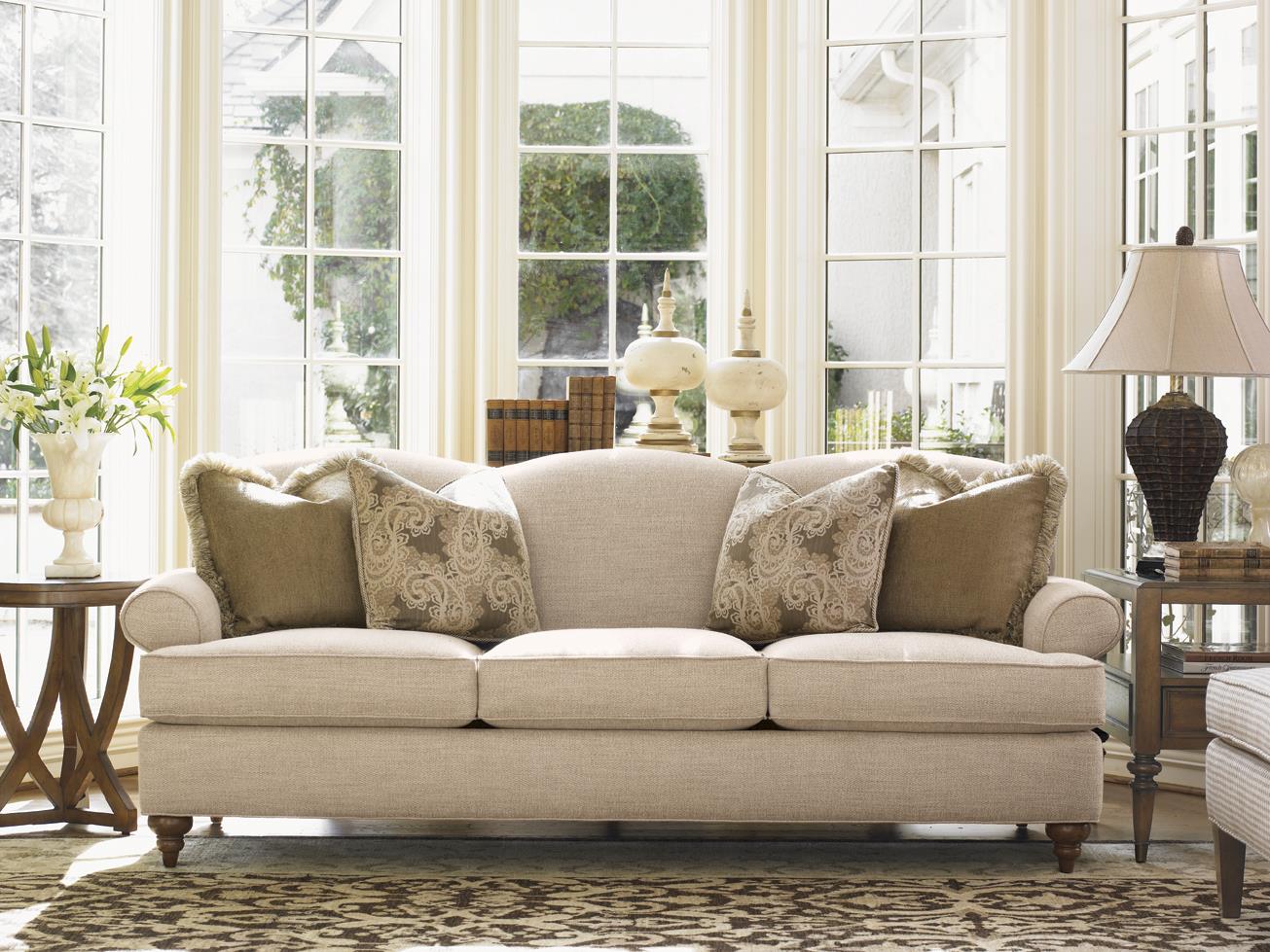 Couch with attached back cushions online